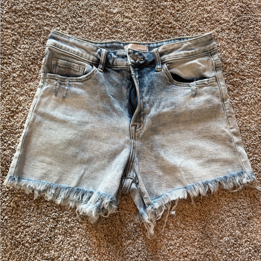 Vervet Frayed Hem Women's Jean Shorts